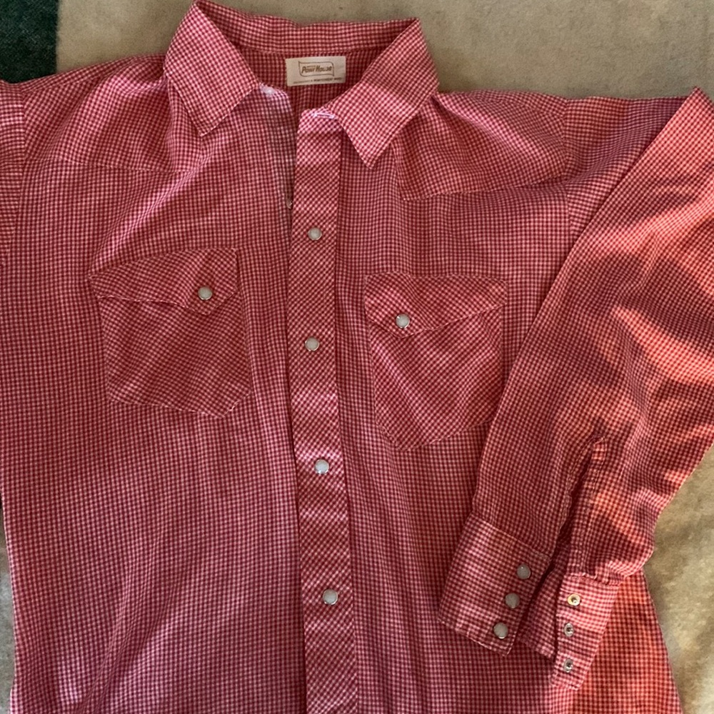 Old pearl snap western shirt